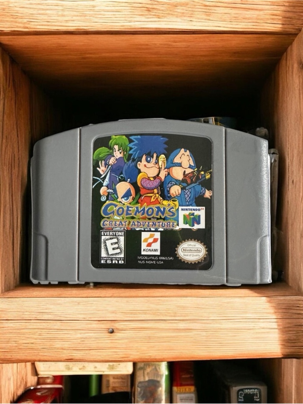 Nintendo 64 Silver Game Cartridge - Goemon's Great Adventure
